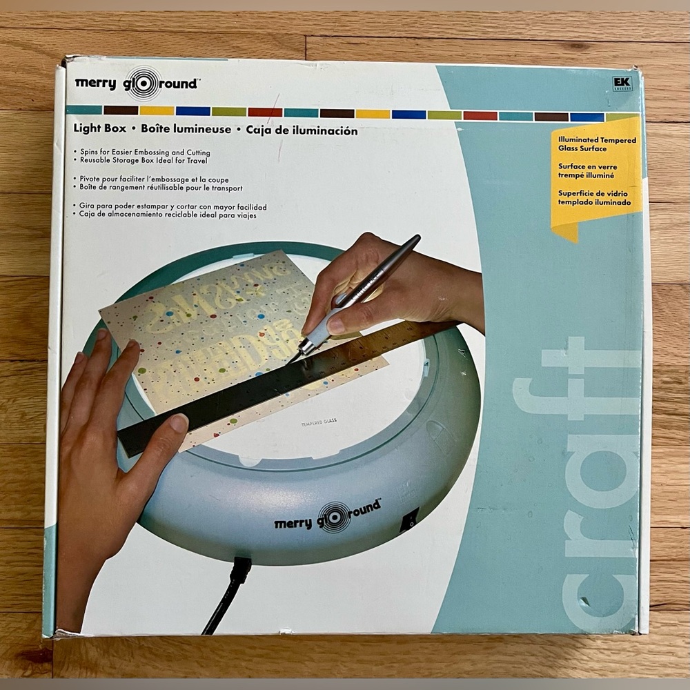 EK Success Merry Glo Round Light Box